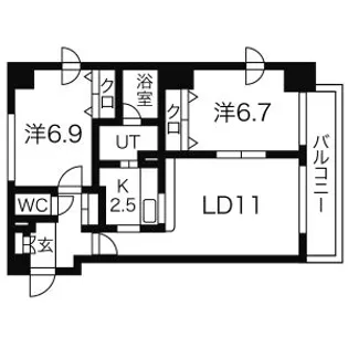フォルテ【1001号室】の間取り