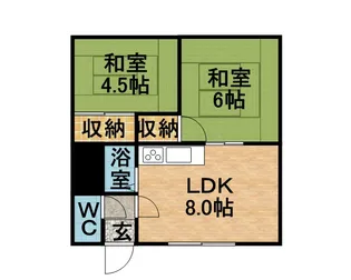 ひまわりハイツ【106号室】の間取り