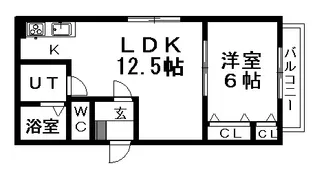 ロゼ・ジョーヌ【2階】の間取り
