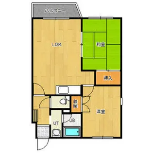 プルーデンス西岡【305号室】の間取り