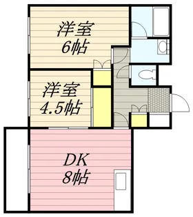 北海道札幌市白石区南郷通20丁目南【マンション】の間取り
