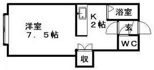 北海道札幌市白石区栄通5丁目【アパート】の間取り