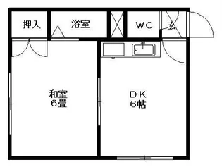 プログレスビル【205号室】の間取り