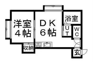 デポット【0102号室】の間取り