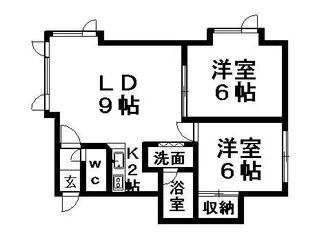 フィギア真栄【201号室】の間取り