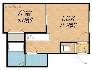 シャネル月寒WEST【0302号室】の間取り