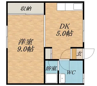 ハイツ清明【322号室】の間取り