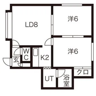 エスコートセピア館【2階】の間取り