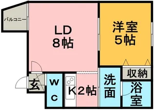 パルコート宝塚【402号室】の間取り