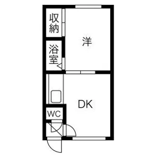 ハイムカトレアB【105号室】の間取り