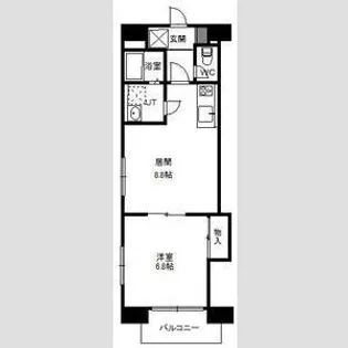 カノントヨヒラ【8階】の間取り