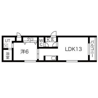 クラリス豊平V【2階】の間取り