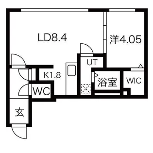 SーFORT月寒【4階】の間取り