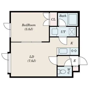 アークコート西岡Ⅲ【205号室】の間取り