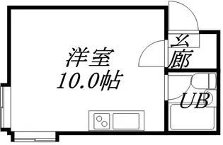 コーポマリーン【208号室】の間取り