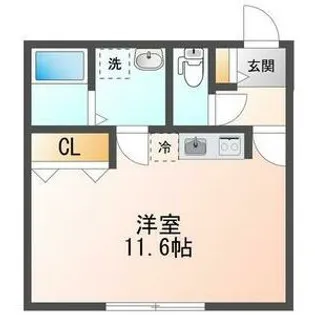 COFFRET(コフレ)月寒【3階】の間取り