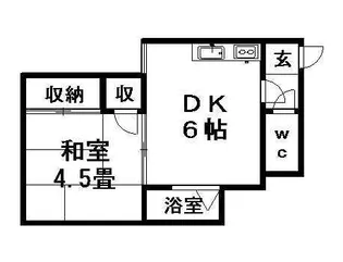 ハッピーハイツ【303号室】の間取り