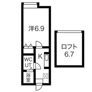 ピエテルーエ【105号室】の間取り
