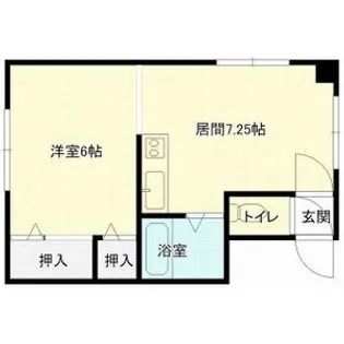 コーポ中の島R【202号室】の間取り