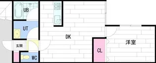 ネストコート【201号室】の間取り