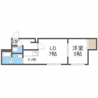 レグジー石山【203号室】の間取り