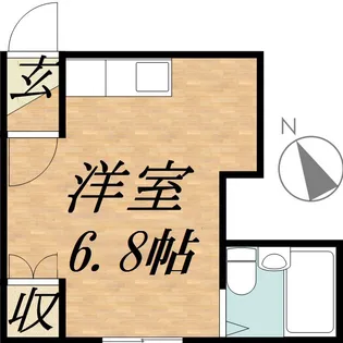 AZZURRO24【203号室】の間取り