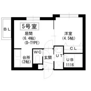グランディール南郷13【305号室】の間取り