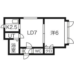 フォレスト月寒【303号室】の間取り
