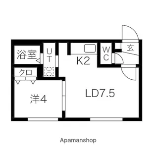 北海道札幌市豊平区平岸四条13丁目【マンション】の間取り