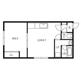 シルミオーネ平岸【0401号室】の間取り