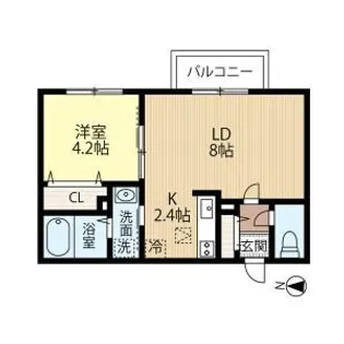 SORTE117【405号室】の間取り