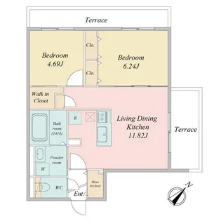 LIVECASA豊平【1階】の間取り