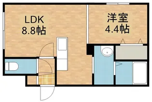 M【1階】の間取り