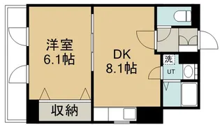 ハナブサビル【301号室】の間取り