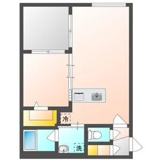 カレラ学園前【1階】の間取り