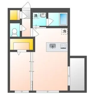 カレラ学園前【1階】の間取り
