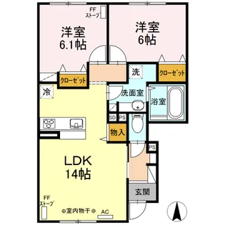 OWL II【103号室】の間取り