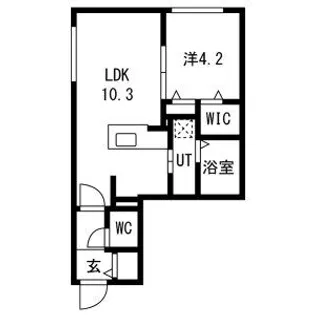 PREMIER IST NAKANOSHIMA(プレミアイスト)【3階】の間取り