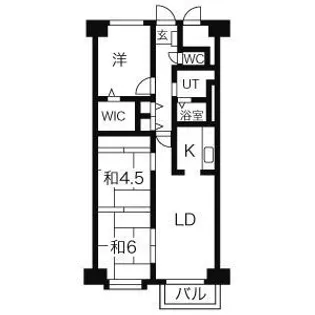 シャルム豊平【1215号室】の間取り