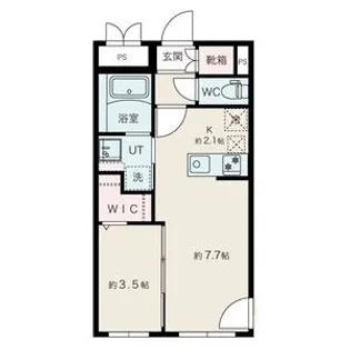アルファスクエア平岸EAST【402号室】の間取り