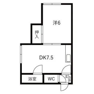 ハイツ渡辺A【5号室】の間取り