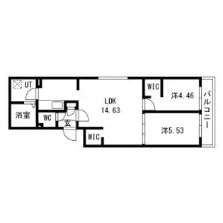 仮)GAー福住1ー1MS B棟【3階】の間取り