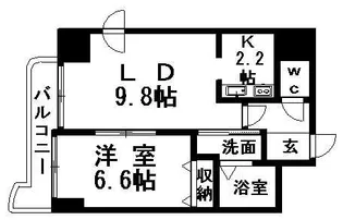 ティアラ月寒中央【10階】の間取り