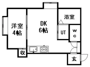 フラットO豊平【2階】の間取り