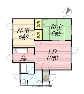 ハウスノムラ壱番館【202号室】の間取り