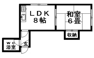サン・シャイン【205号室】の間取り