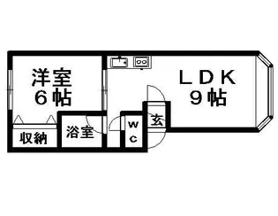 エポック西岡【102号室】の間取り