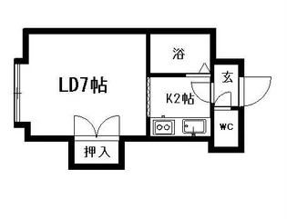 パステル月寒東A【205号室】の間取り