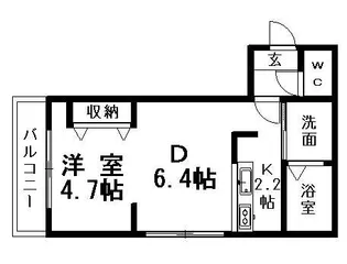 Luna26【401号室】の間取り