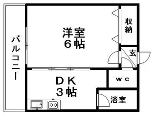 る・ぱれ美園壱番館【G号室】の間取り